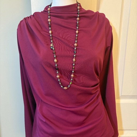 Tops - Pink shirt with flattering gathers Size XL